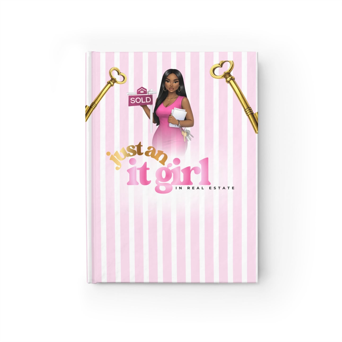 Just an It Girl Journal — Pink Real Estate Planner & Lined Notebook