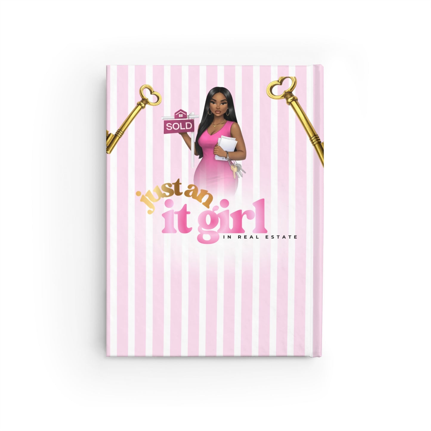 Just an It Girl Journal — Pink Real Estate Planner & Lined Notebook