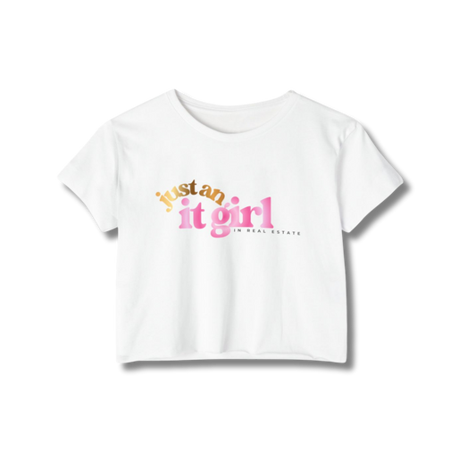 JUST AN IT GIRL - CROP TEE